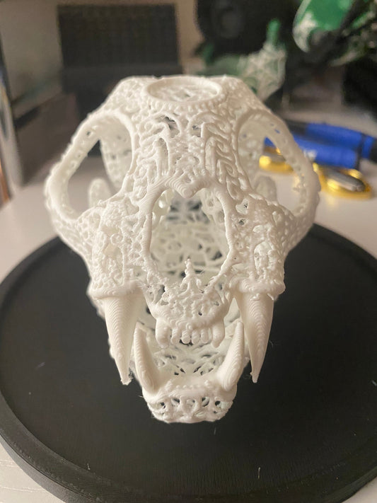 Filigree Cat skull